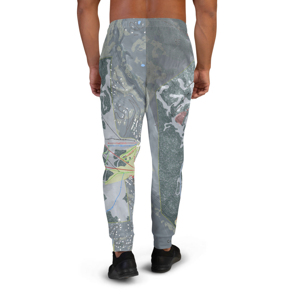 Crested Butte, Colorado Ski Trail Map Men&#39;s Mid-Layer - Powderaddicts