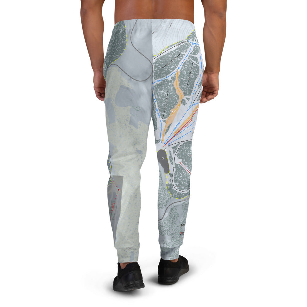 Mt. Rose, Nevada Ski Trail Map Men's Mid-Layer - Powderaddicts