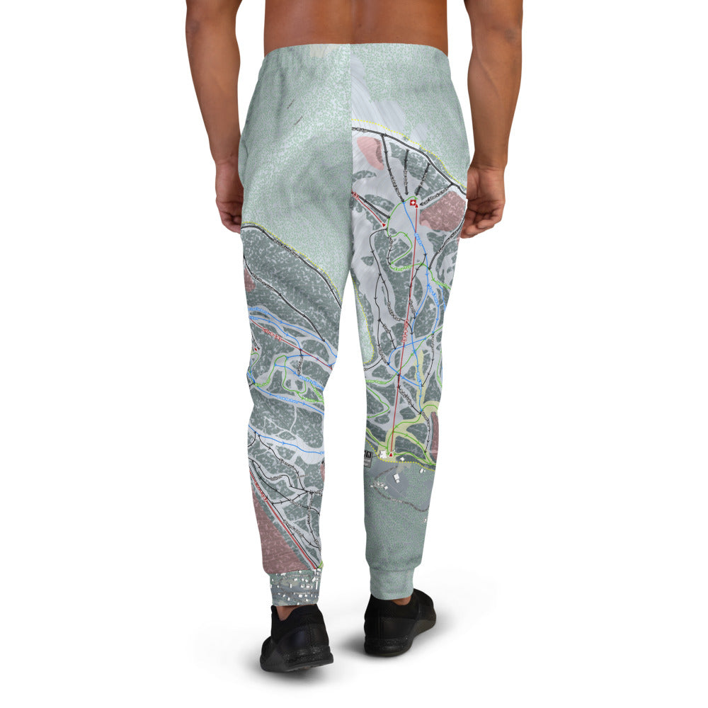 Taos, New Mexico Ski Trail Map Men's Mid-Layer - Powderaddicts