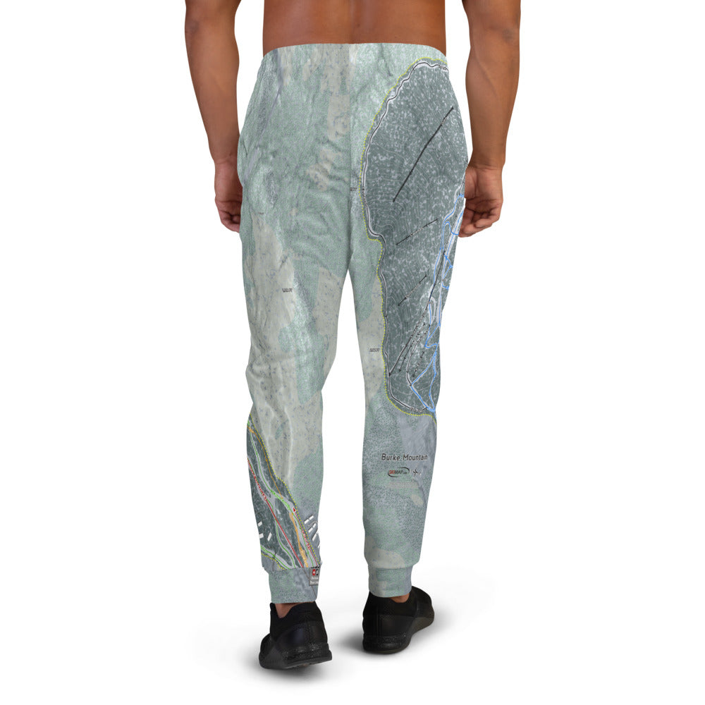 Burke Mountain, Vermont Ski Trail Map Men&#39;s Mid-Layer - Powderaddicts