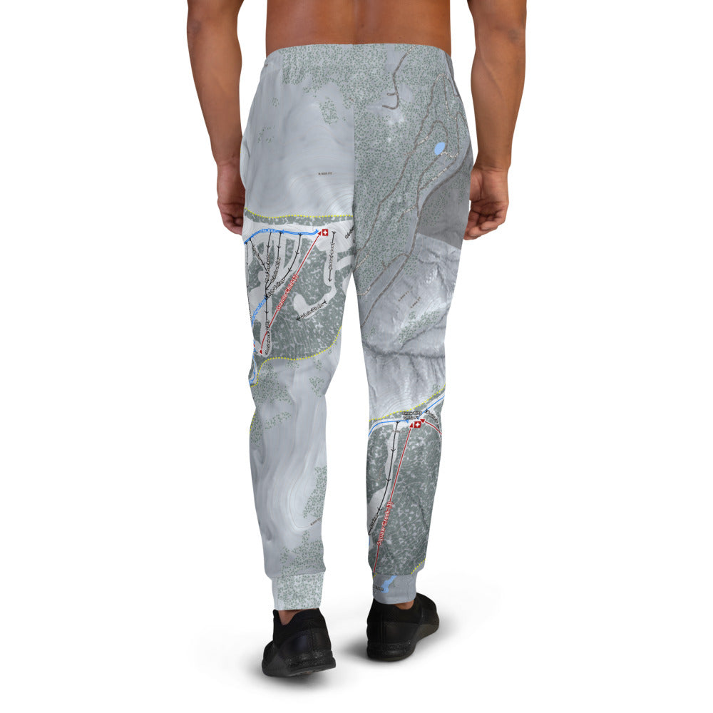 Squaw Valley, California Ski Trail Map Men&#39;s Mid-Layer - Powderaddicts