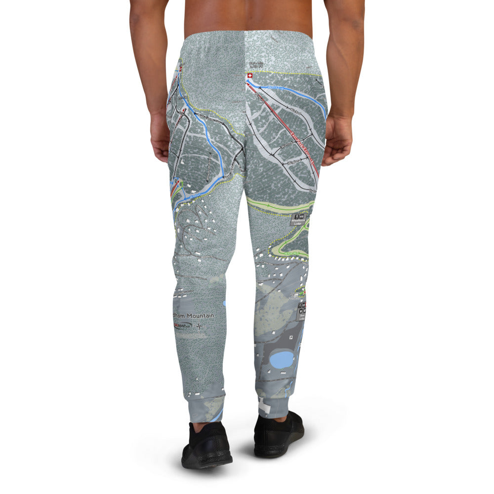 Windham Mountain, New York Ski Trail Map Men&#39;s Mid-Layer - Powderaddicts