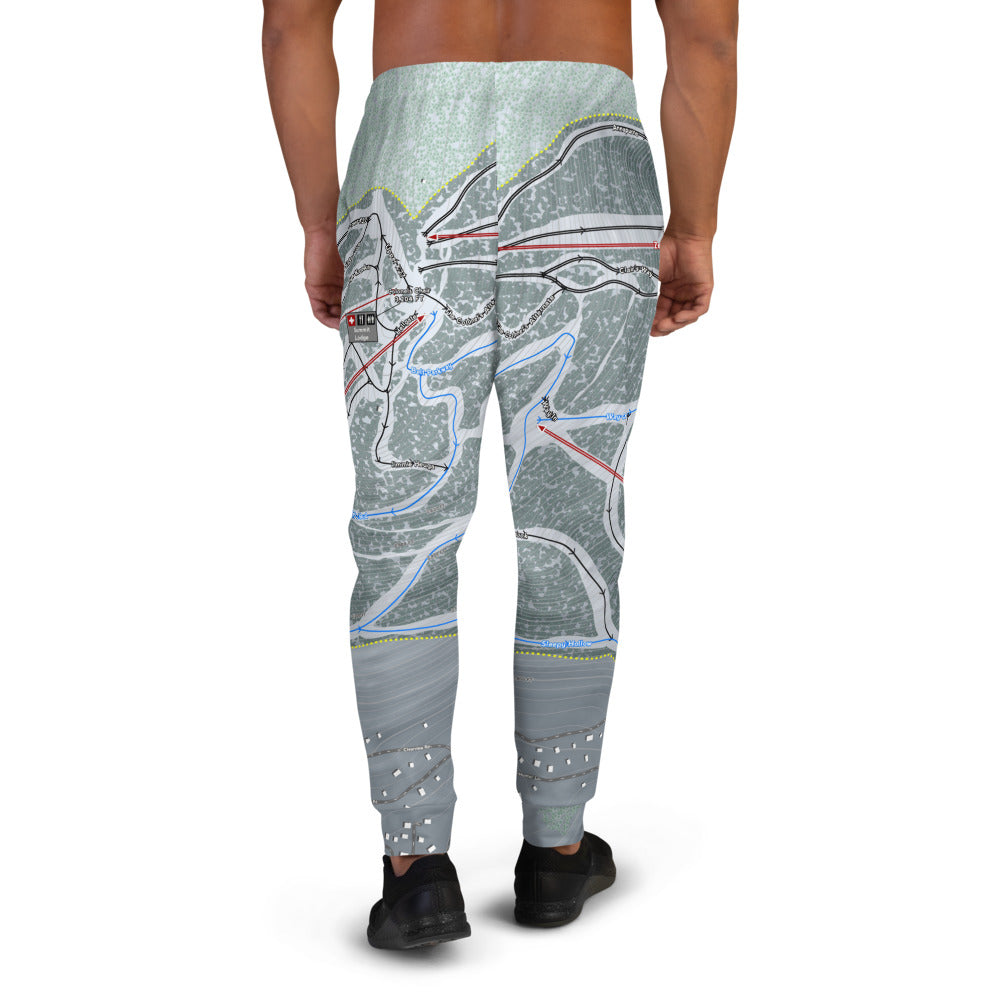 Hunter Mountain, New York Ski Trail Map Men's Mid-Layer - Powderaddicts
