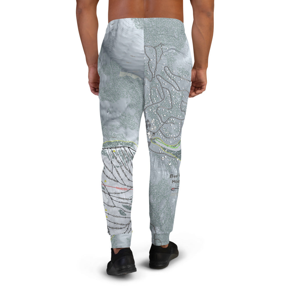 Bear Valley Mountain, California Ski Trail Map Men's Mid-Layer - Powderaddicts