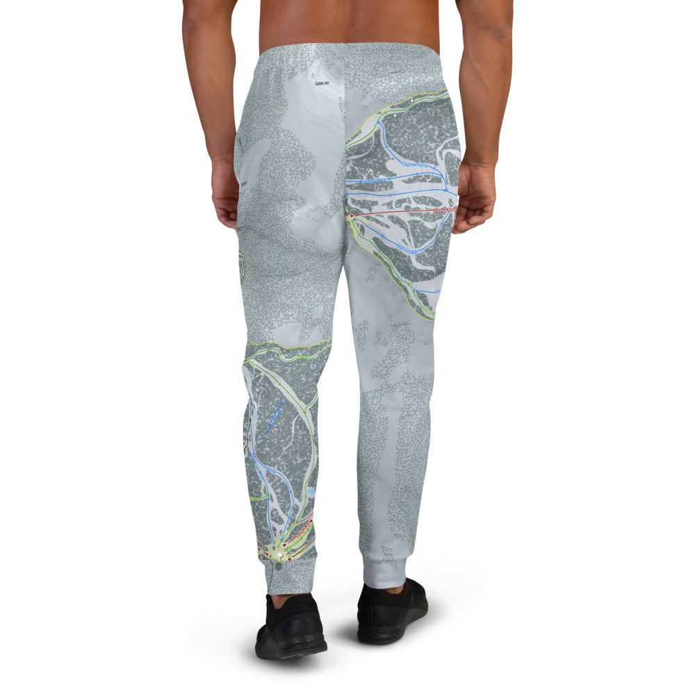Discovery, Montana Ski Trail Map Men's Mid-Layer - Powderaddicts