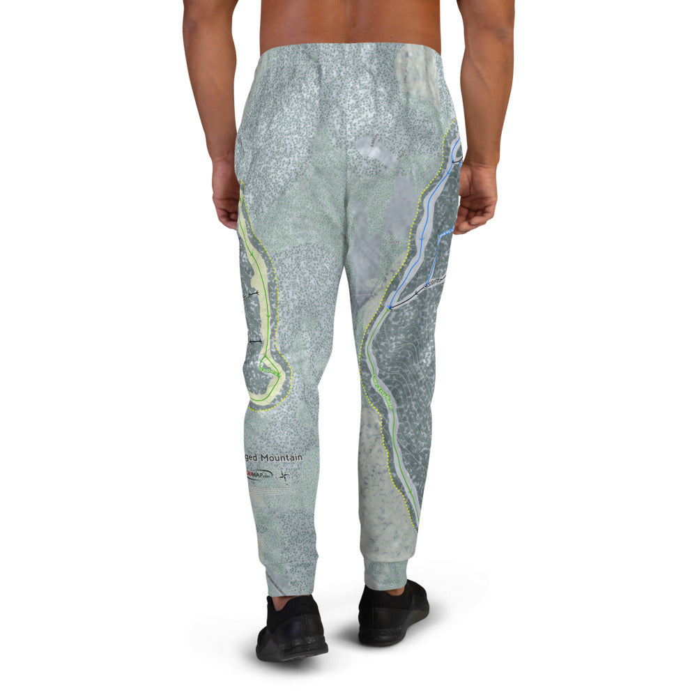 Ragged Mountain, New Hampshire Ski Trail Map Men's Mid-Layer - Powderaddicts