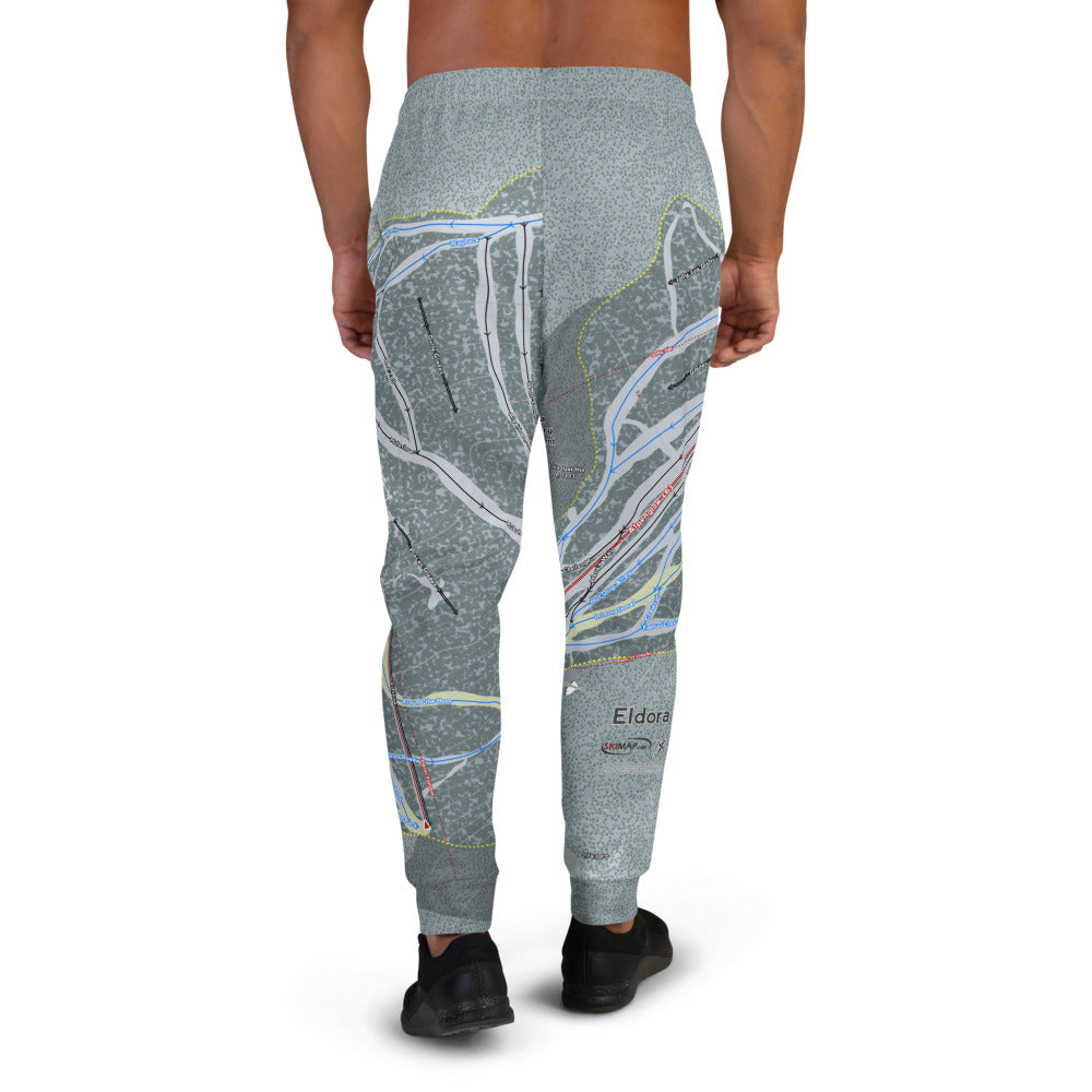 Eldora, Colorado Ski Trail Map Men&#39;s Mid-Layer - Powderaddicts