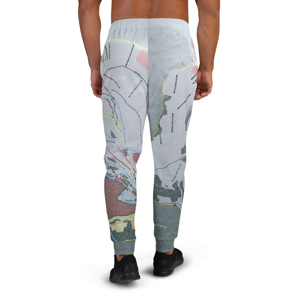 Alyeska, Alaska Ski Trail Map Men&#39;s Mid-Layer - Powderaddicts