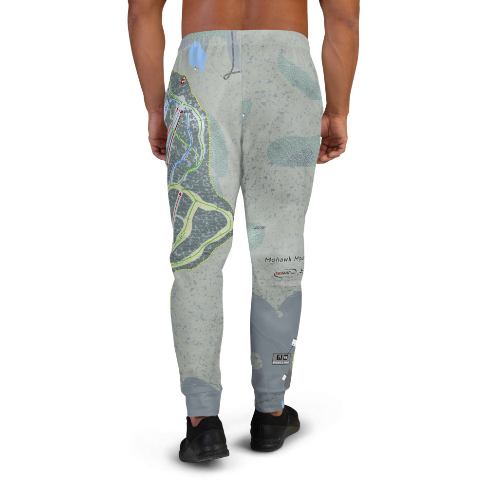 Mohawk Mountain, Connecticut Ski Trail Map Men's Mid-Layer - Powderaddicts