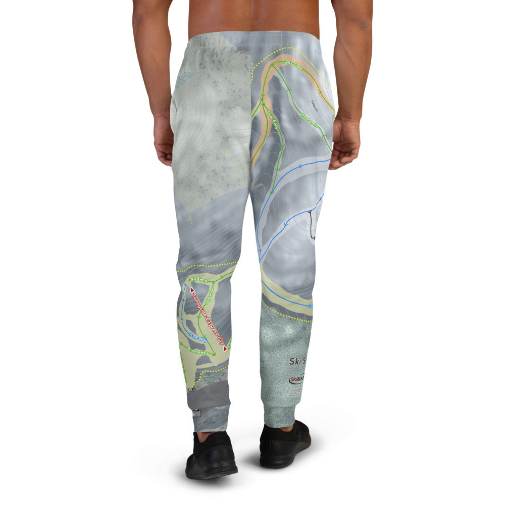 Ski Sundown, Connecticut Ski Trail Map Men's Mid-Layer - Powderaddicts