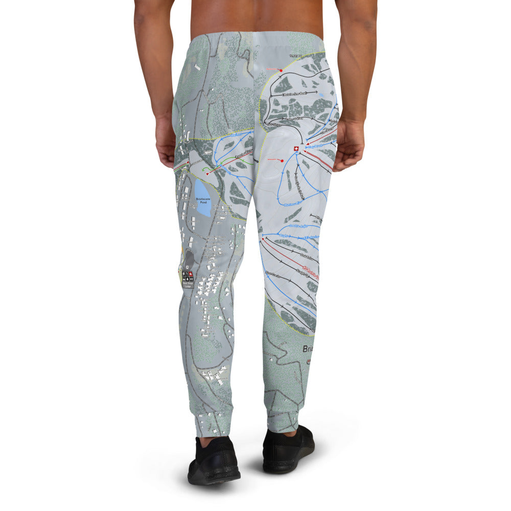 Brian Head, Utah Ski Trail Map Men's Mid-Layer - Powderaddicts