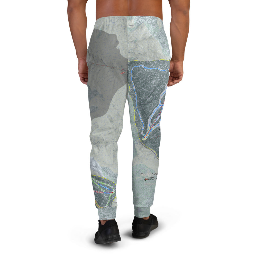 Mount Sunapee, New Hampshire Ski Trail Map Men's Mid-Layer - Powderaddicts