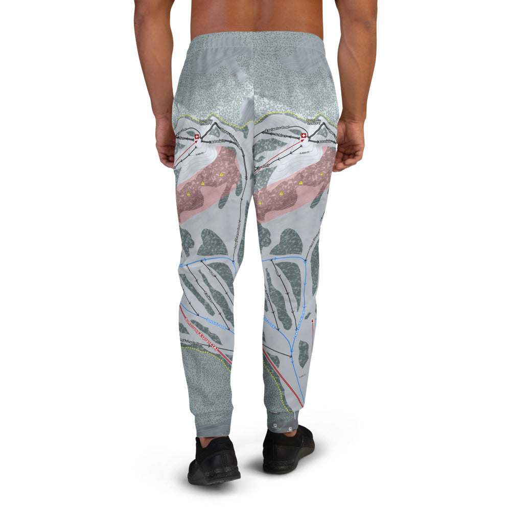 Snoqualmie, Washington Ski Trail Map Men's Mid-Layer - Powderaddicts