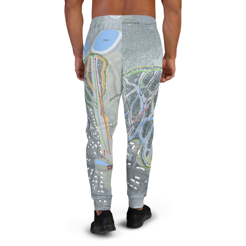 Holimont, New York Ski Trail Map Men's Mid-Layer - Powderaddicts