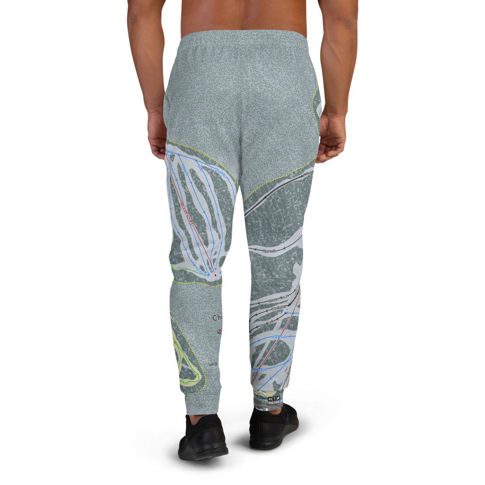 China Peak, California Ski Trail Map Men's Mid-Layer - Powderaddicts