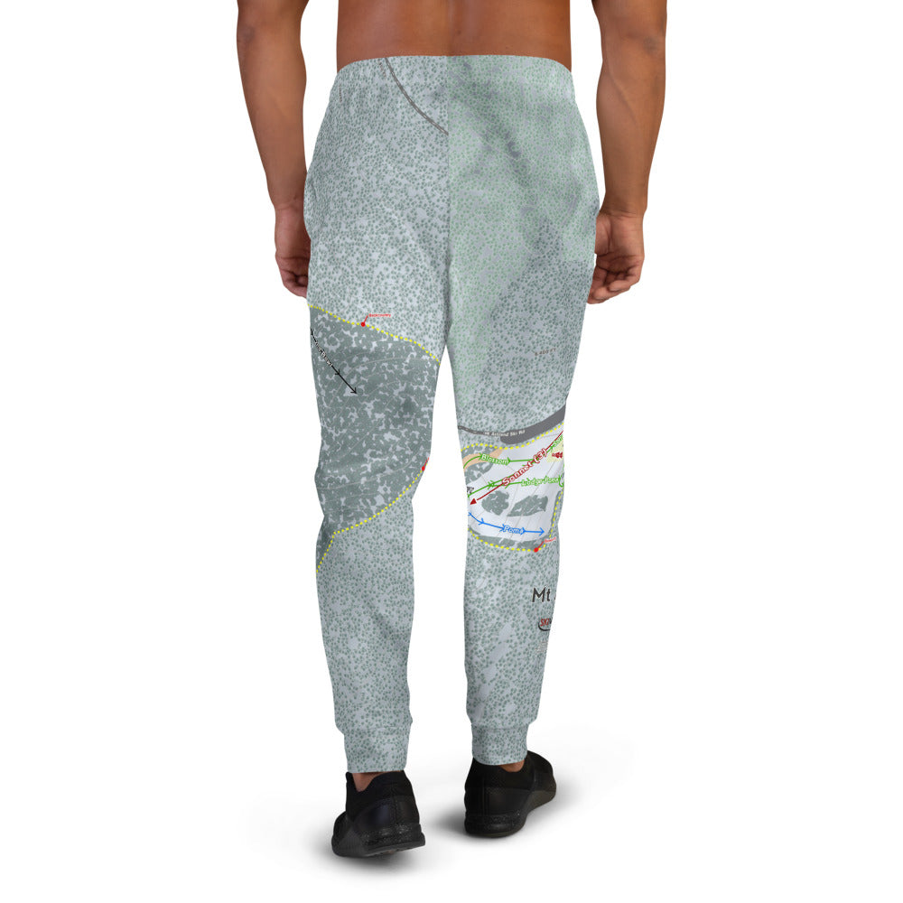 Mt. Ashland, Oregon Ski Trail Map Men's Mid-Layer - Powderaddicts