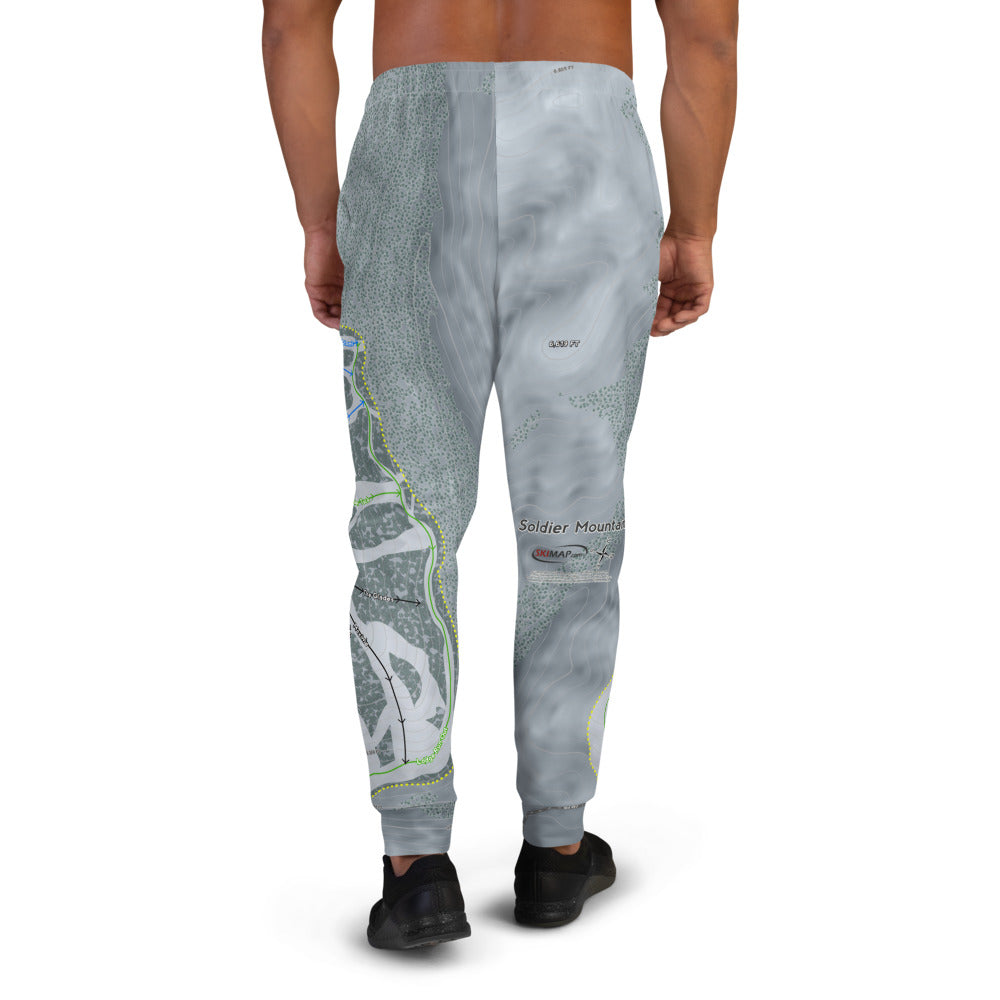Soldier Mountain, Idaho Ski Trail Map Men's Mid-Layer - Powderaddicts