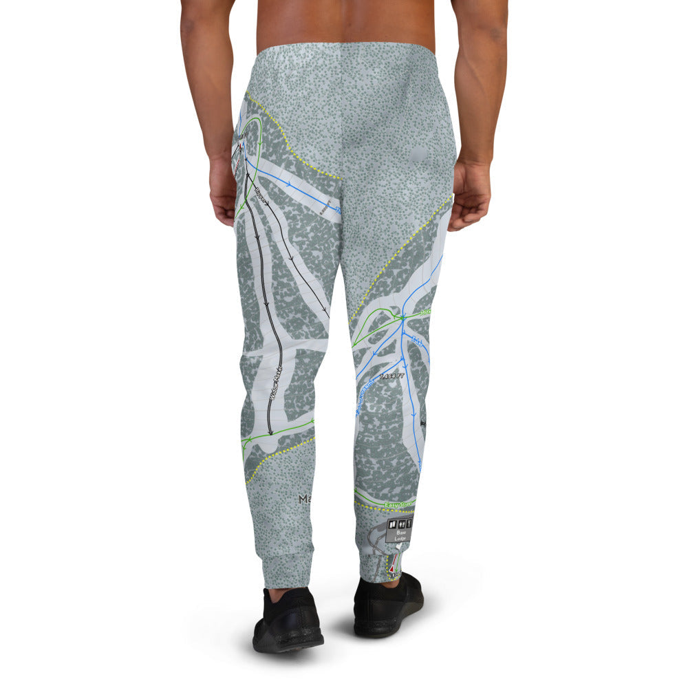 Maverick, Montana Ski Trail Map Men's Mid-Layer - Powderaddicts