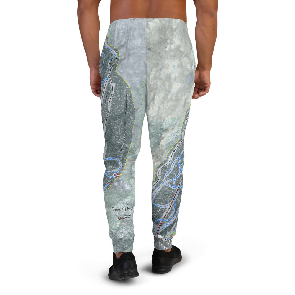 Tenney Mountain, New Hampshire Ski Trail Map Men's Mid-Layer - Powderaddicts