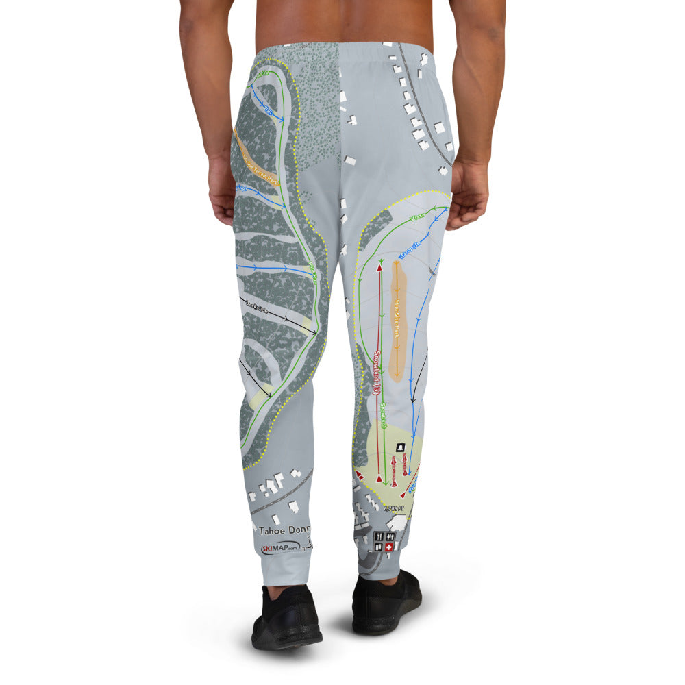 Tahoe Donner, California Ski Trail Map Men's Mid-Layer - Powderaddicts