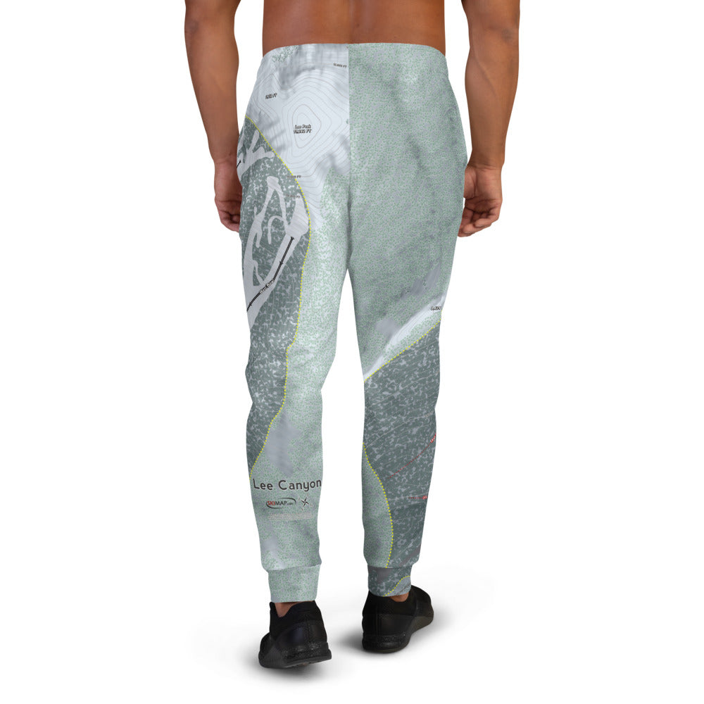 Lee Canyon, Nevada Ski Trail Map Men's Mid-Layer - Powderaddicts