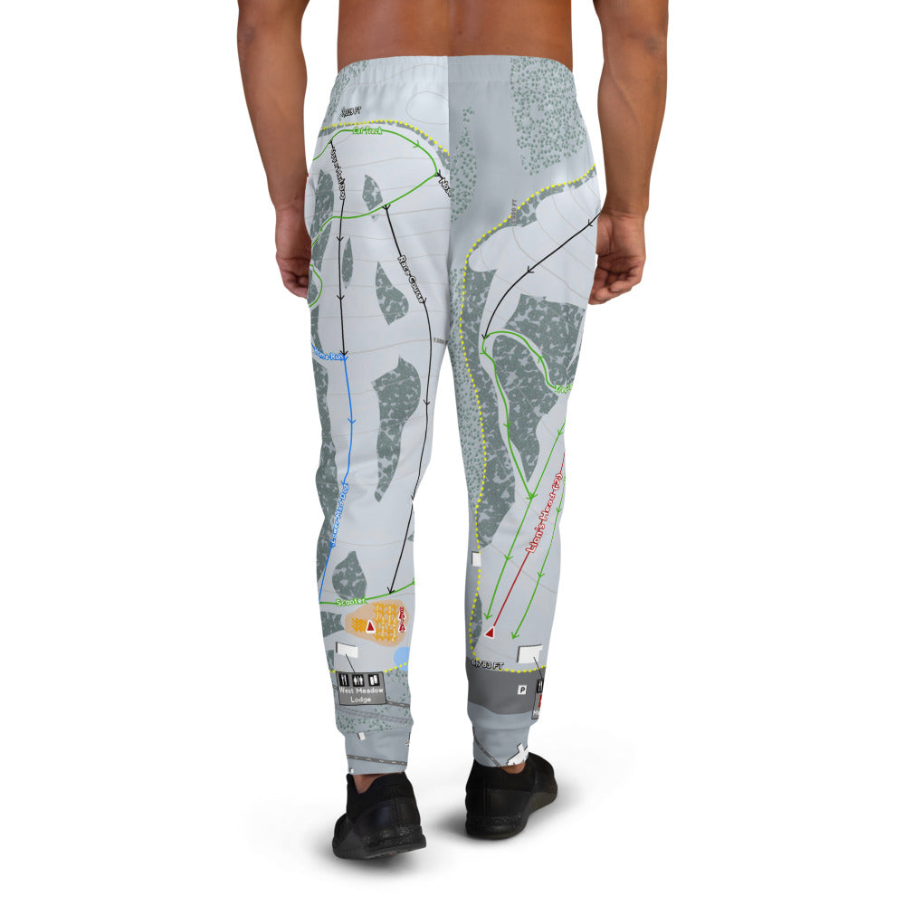 Soda Springs, California Ski Trail Map Men's Mid-Layer - Powderaddicts