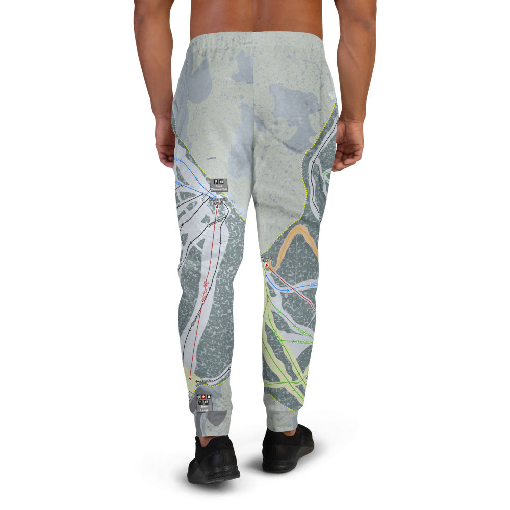 Mt. Shasta, California Ski Trail Map Men's Mid-Layer - Powderaddicts