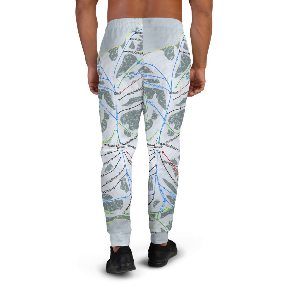Donner Ski Ranch, California Ski Trail Map Men's Mid-Layer - Powderaddicts