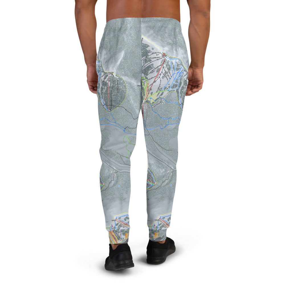Donner Pass, California Ski Trail Map Men's Mid-Layer - Powderaddicts