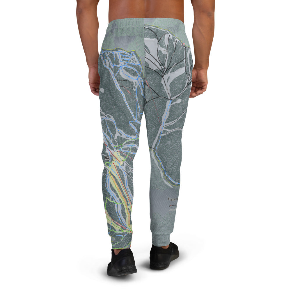 Panorama, British Columbia Ski Trail Map Men's Mid-Layer - Powderaddicts