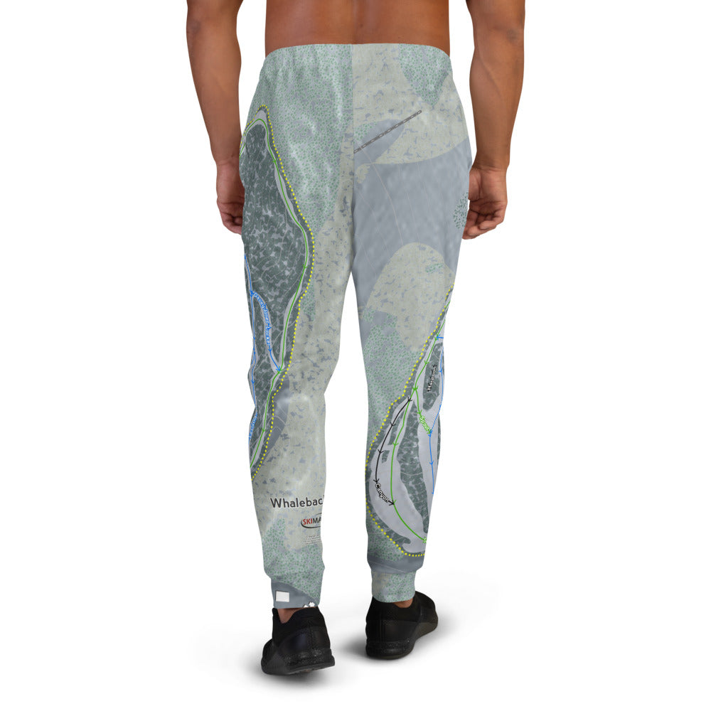 Whaleback Mountain, New Hampshire Ski Trail Map Men's Mid-Layer - Powderaddicts