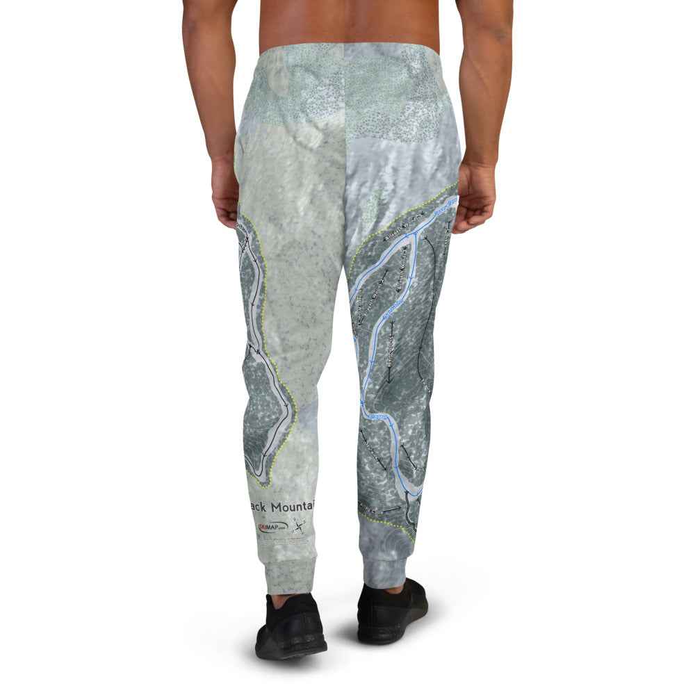 Black Mountain, Maine Ski Trail Map Men's Mid-Layer - Powderaddicts