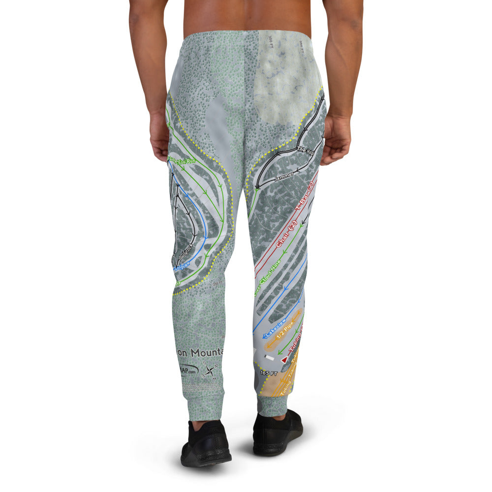 Hermon Mountain, Maine Ski Trail Map Men's Mid-Layer - Powderaddicts