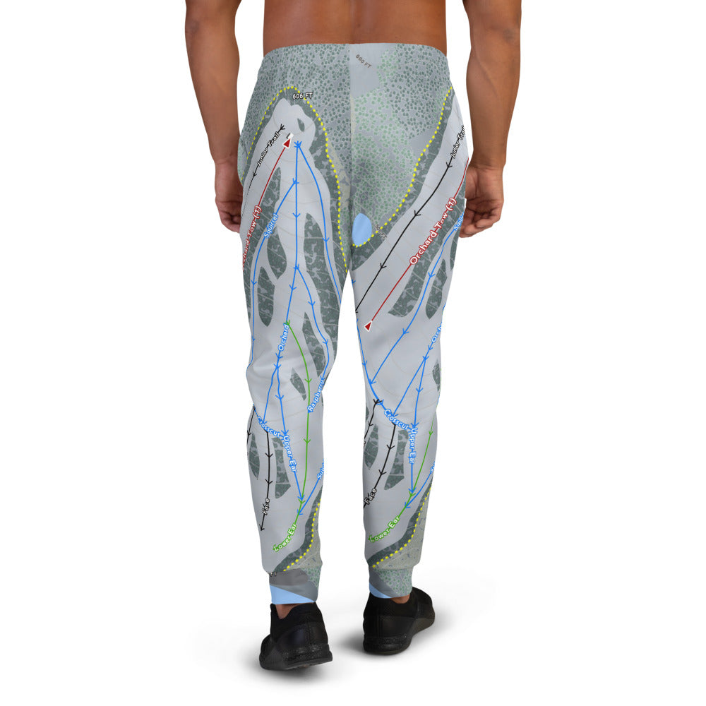 Spruce Mountain, Maine Ski Trail Map Men's Mid-Layer - Powderaddicts