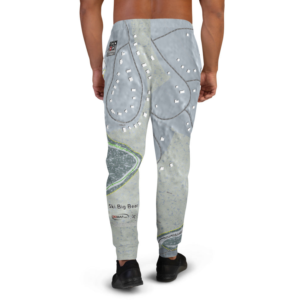 Ski Big Bear, Pennsylvania Ski Trail Map Men's Mid-Layer - Powderaddicts