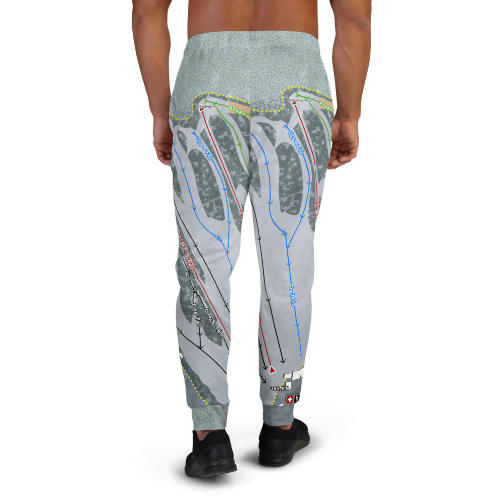 Titcomb Mountain, Maine Ski Trail Map Men's Mid-Layer - Powderaddicts