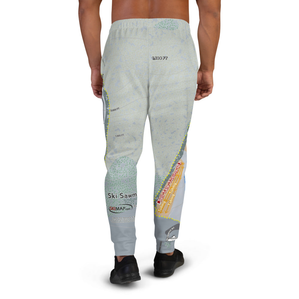 Ski Sawmill, Pennsylvania Ski Trail Map Men&#39;s Mid-Layer - Powderaddicts