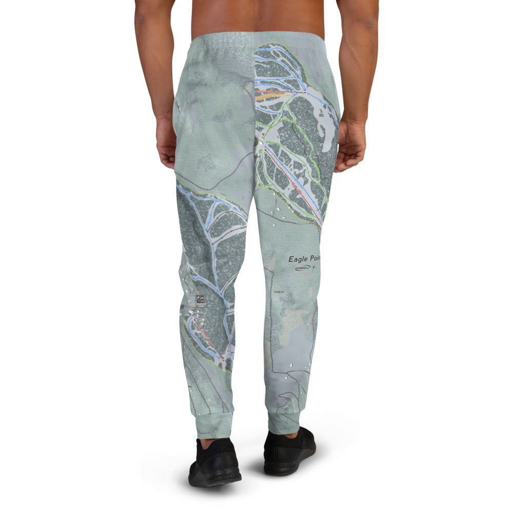 Eagle Point, Utah Ski Trail Map Men's Mid-Layer - Powderaddicts