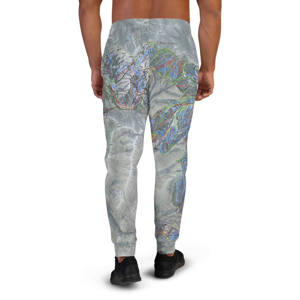 One Wasatch, Utah Ski Trail Map Men's Mid-Layer - Powderaddicts