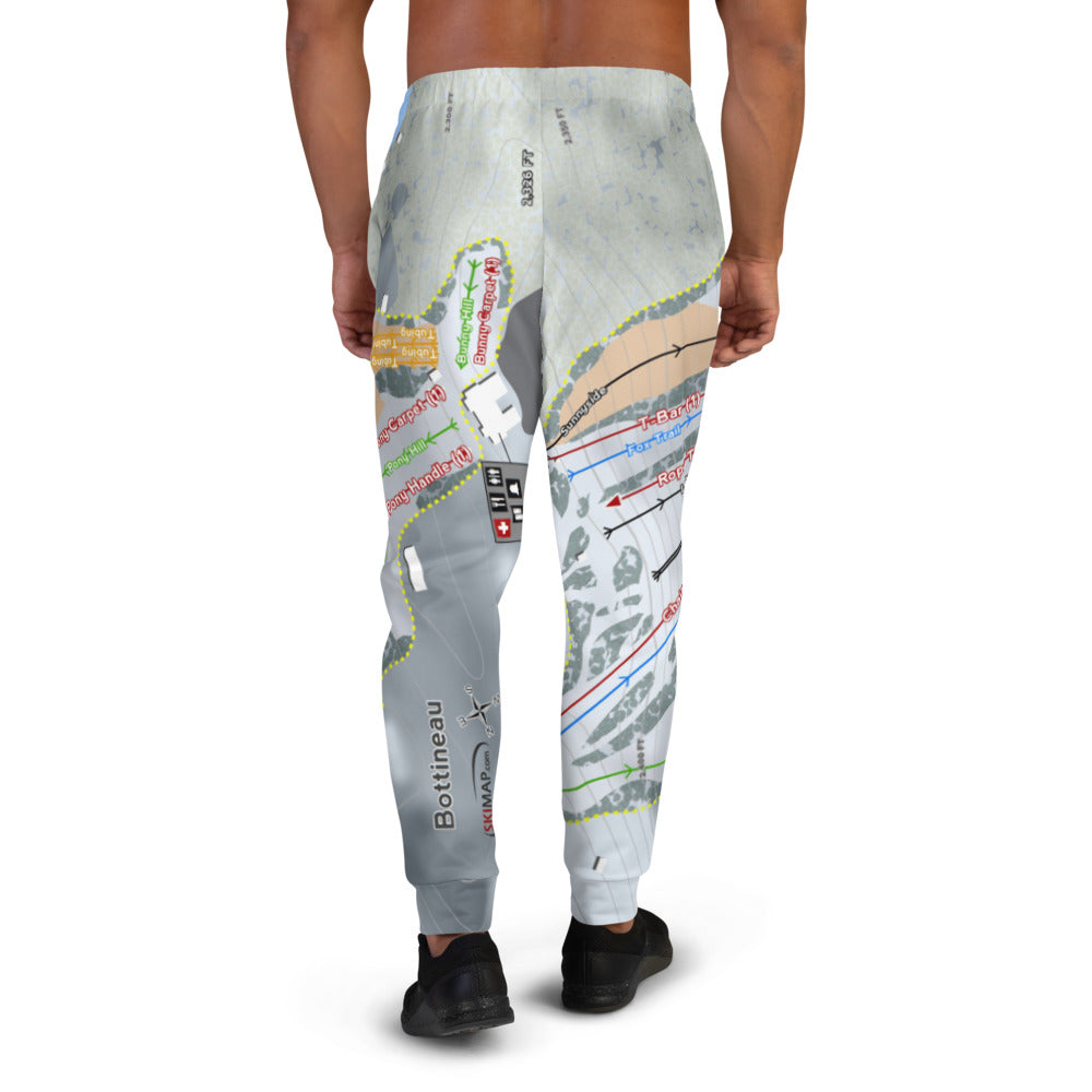 Bottineau, North Dakota Ski Trail Map Men&#39;s Mid-Layer - Powderaddicts