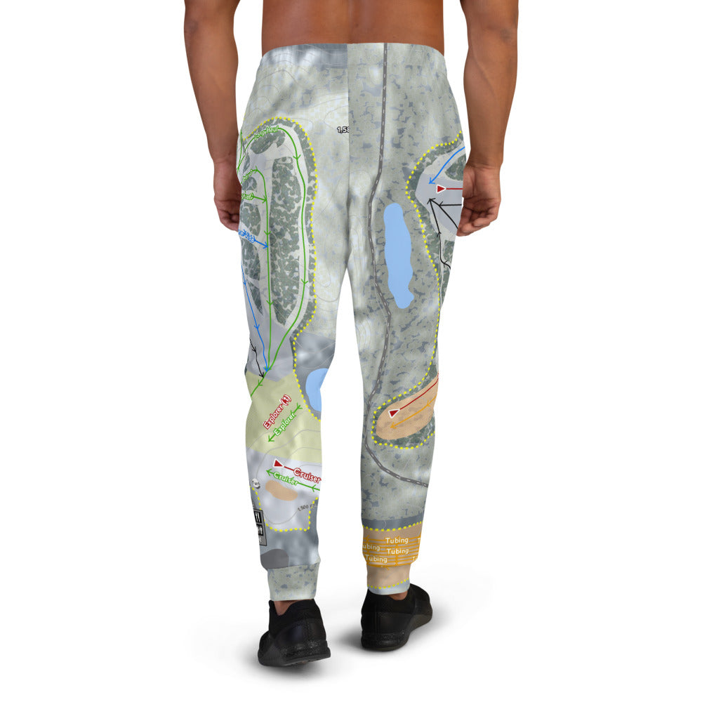 Detroit Mountain, Minnesota Ski Trail Map Men's Mid-Layer - Powderaddicts