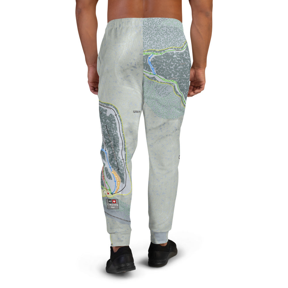 Canaan Valley, West Virginia Ski Trail Map Men's Mid-Layer - Powderaddicts