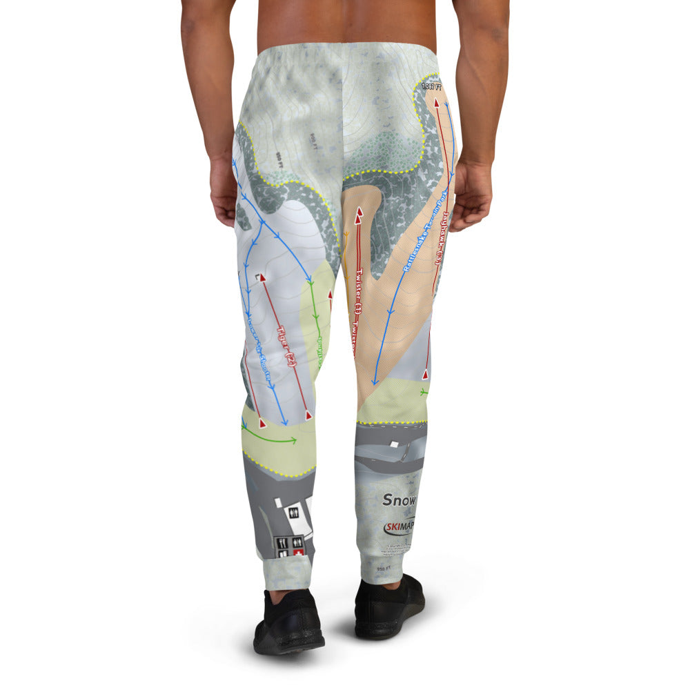 Snow Creek, Missouri Ski Trail Map Men's Mid-Layer - Powderaddicts