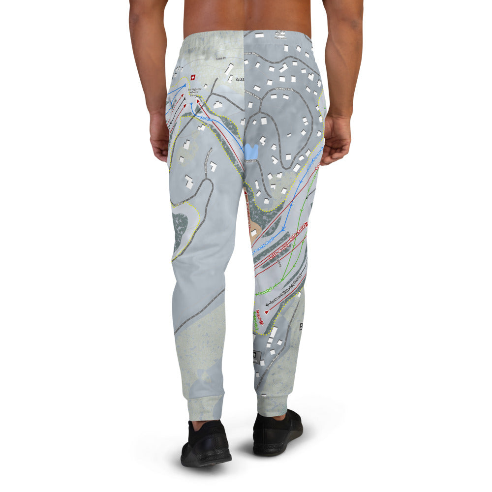 Beech Mountain, North Carolina Ski Trail Map Men's Mid-Layer - Powderaddicts