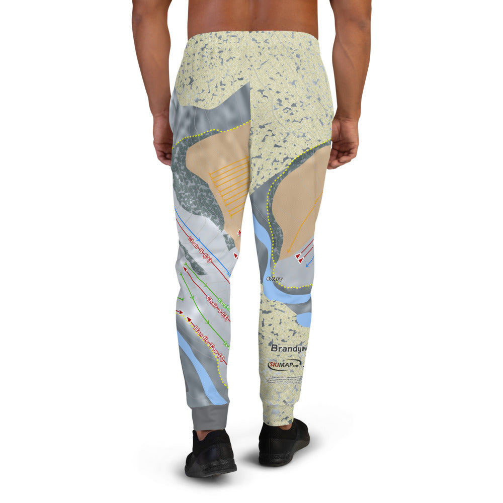 Brandywine, Ohio Ski Trail Map Men's Mid-Layer - Powderaddicts