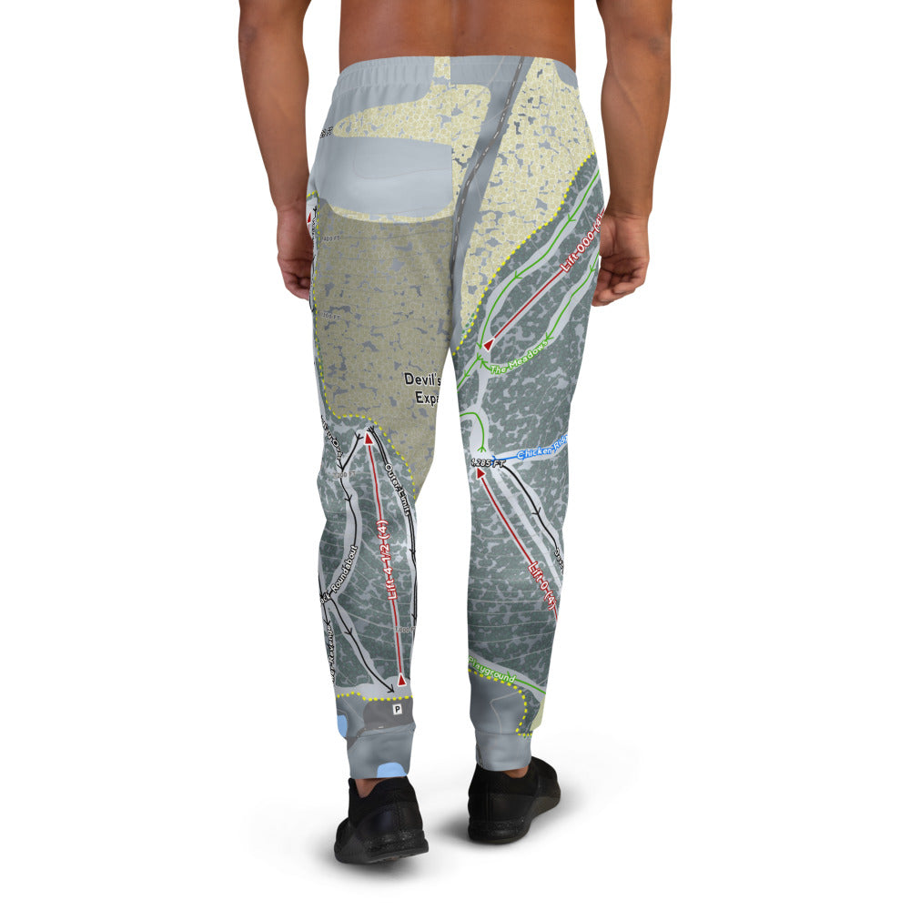 Devil's Head, Wisconsin Ski Trail Map Men's Mid-Layer - Powderaddicts