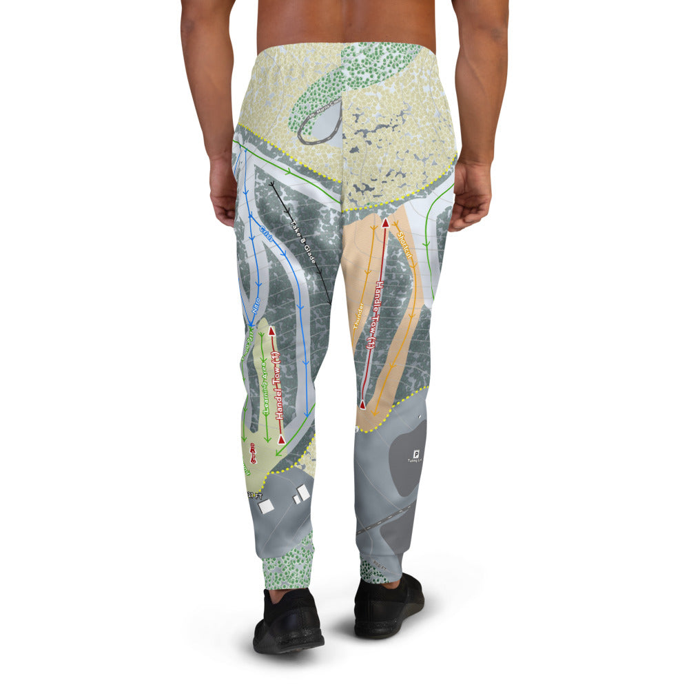 Nordic Mountain, Wisconsin Ski Trail Map Men's Mid-Layer - Powderaddicts