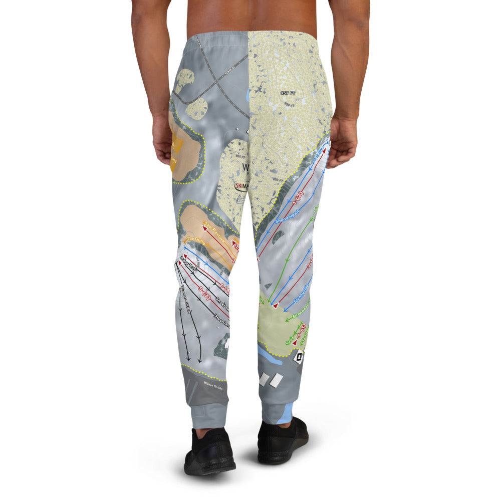 Wilmot, Wisconsin Ski Trail Map Men's Mid-Layer - Powderaddicts