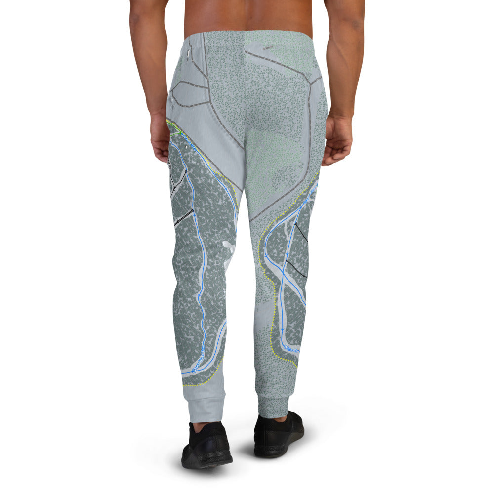 Ski Land, Alaska Ski Trail Map Men's Mid-Layer - Powderaddicts