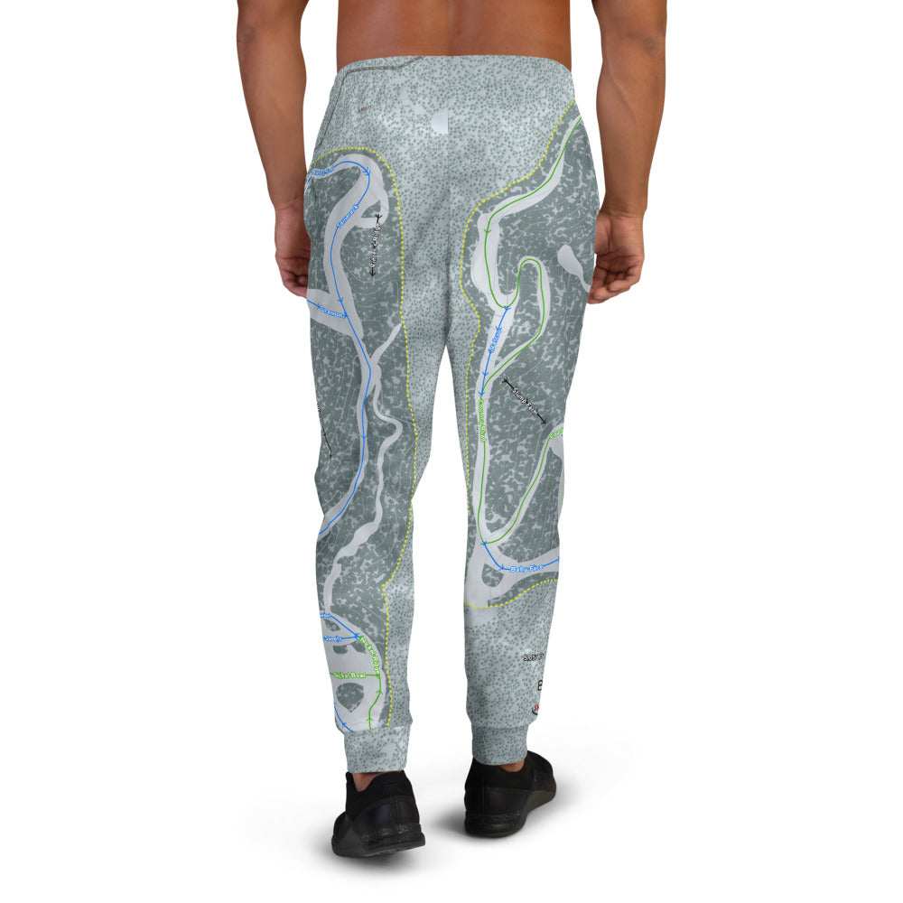 Bluewood, Washington Ski Trail Map Men's Mid-Layer - Powderaddicts